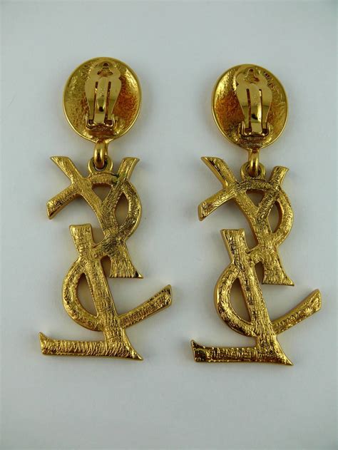 yves saint laurent earrings vintage.